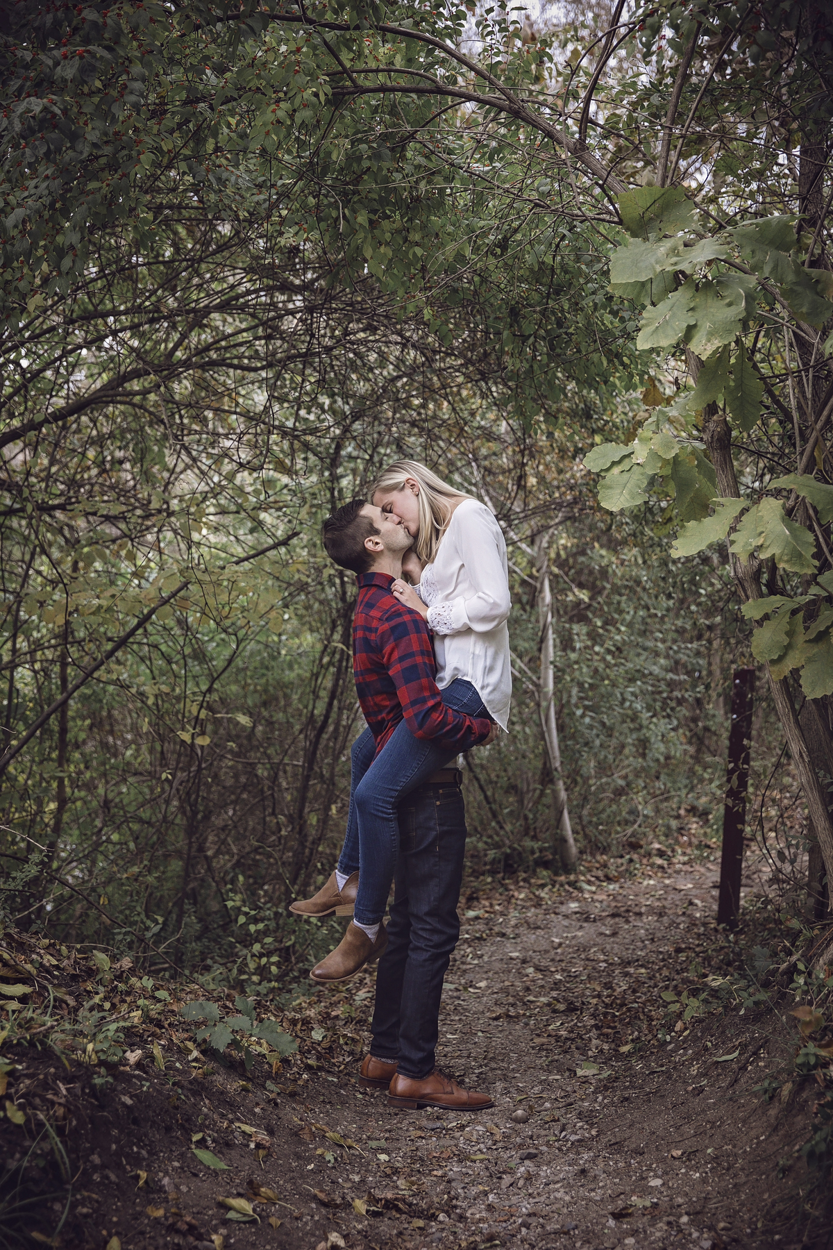 Fall engagement session rochester mi