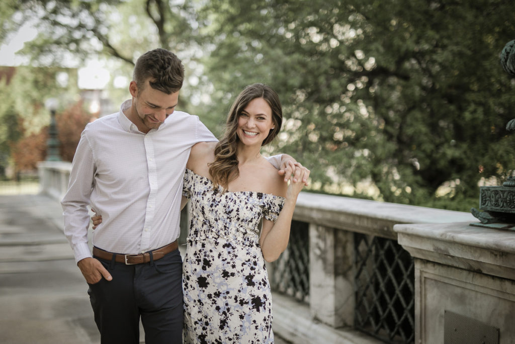 Engagement Photos at the DIA and Detroit Library